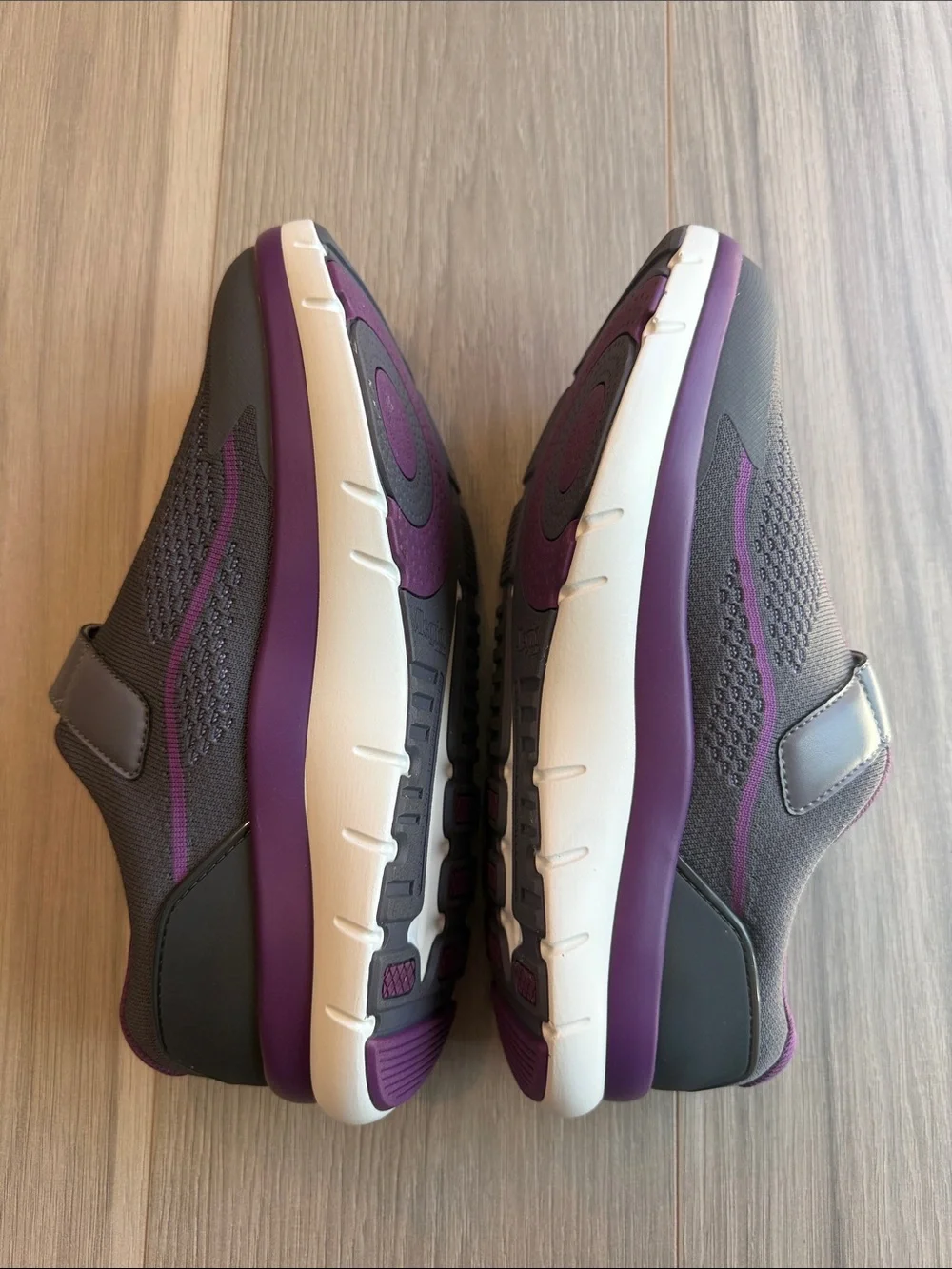 Alegria Women's Breez Steel Gray/Purple Sneakers Size 41 (10.5-11 US )